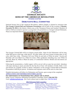 Debutante Ball Committee - Georgia Society Sons of the American