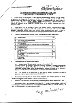 H NORTHERN COMMAND PIN 908545 cm 56 APO TENDER