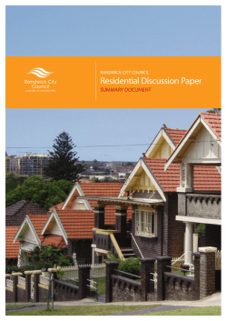 Residential Discussion Paper