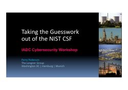 Taking the Guesswork out of the NIST CSF