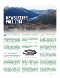 View our Newsletter - Ceaser Lake Outfitters