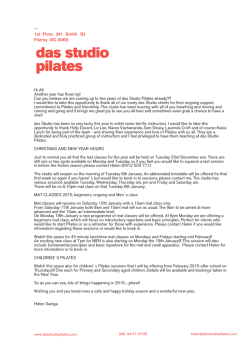 here - Das Studio Pilates