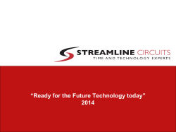 “Ready for the Future Technology today” 2014