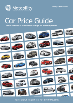 Car Price Guide Jan-Mar 2015 Will download a resource
