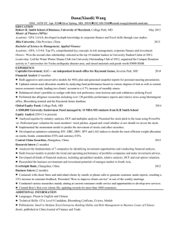 resume - Robert H. Smith School of Business