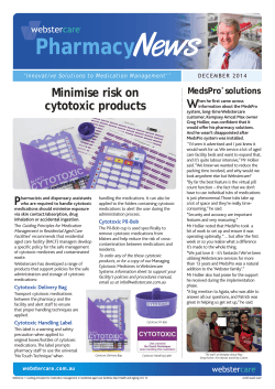 Pharmacy Newsletter - December 2014