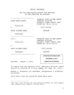 Harte v. Hand - New Jersey Courts