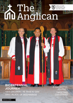 BICENTENNIAL JOURNEY - Anglican Diocese of Auckland