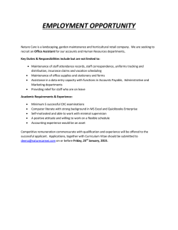 Job Opportunities