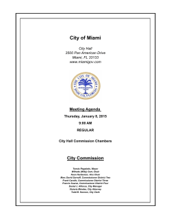 Meeting Agenda - City of Miami