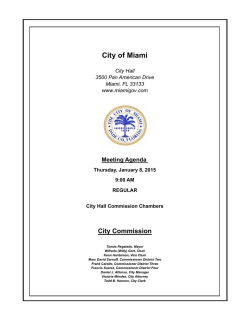 Meeting Agenda - City of Miami