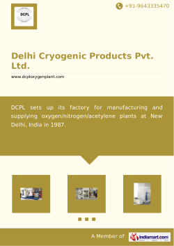 Download Brochure - Delhi Cryogenic Products Pvt. Ltd.