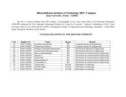 12 Students Selected by M/S.Cognizant Technology Solutions(CTS).