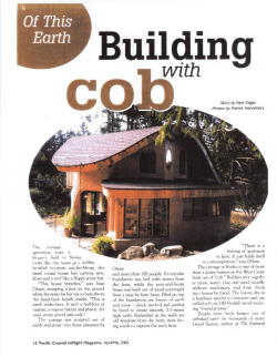 Cob Building Article - The Survival Geezer