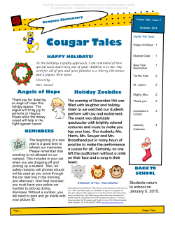 Cougar Tales - Cowpens Elementary School
