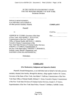 Read lawsuit MONTGOMERY VS. CUOMO document…