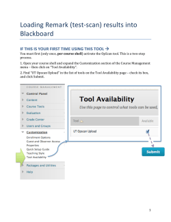 Import grades into Blackboard