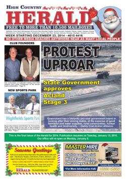 High Country News 23 December 2014
