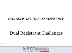 Dual Registrant Challenges