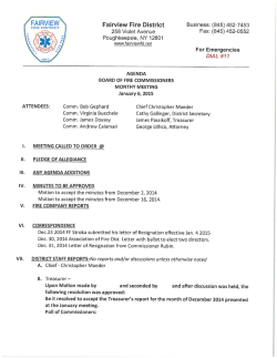 Board Meeting - Fairview Fire District