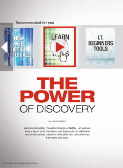 The Power of Discovery - Social Learning Software