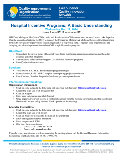 Hospital Incentive Programs: A Basic Understanding