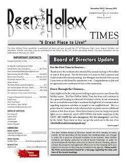 Board of Directors Update