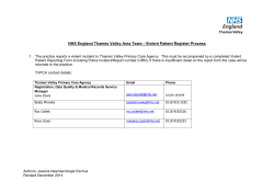 VP register process - Thames Valley Primary Care Agency