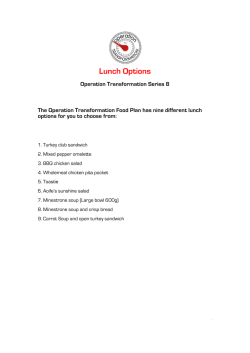 Download Lunch Options