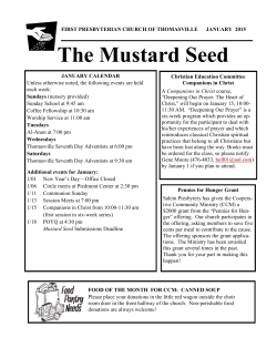 The Mustard Seed - First Presbyterian Church