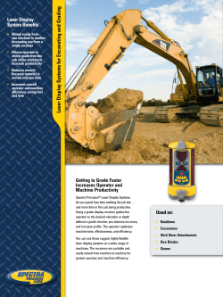 Laser Display Systems for Excavating and Grading