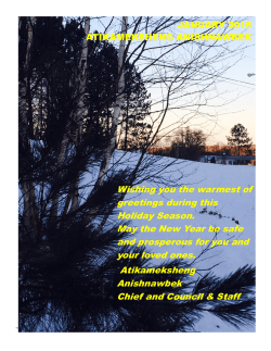January 2015 - Atikameksheng Anishnawbek