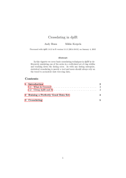 Crossdating in dplR - What are R and CRAN?