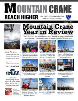 January 2015 - Mountain Crane