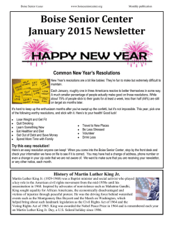 Download PDF File - Boise Senior Center