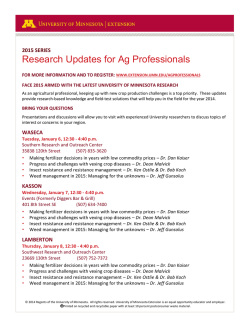 mail-in registration form - University of Minnesota Extension Service