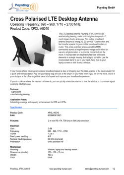 Datasheet 18703 XPol Allband Antenna