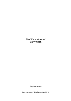 Report - The Warburton Website