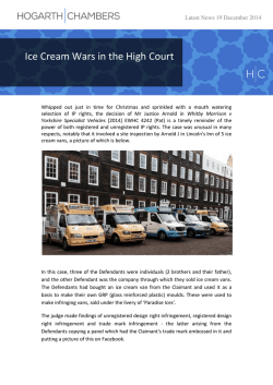 Ice Cream Wars in the High Court