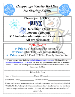 Hauppauge Varsity Kickline Ice Skating Event!