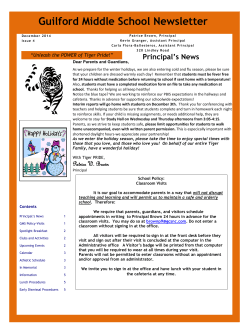 Guilford Middle School Newsletter