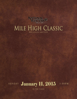 Mile High Classic January 11, 2015