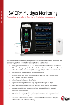 ISA™ OR+™ Multigas Monitoring