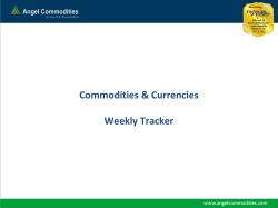 Commodities Weekly Tracker
