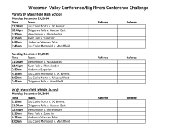 Wisconsin Valley Conference/Big Rivers Conference Challenge
