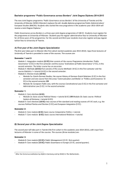 Joint Degree Twente