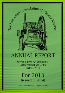 ANNUAL REPORT For 2013 - Lancashire Association of Change