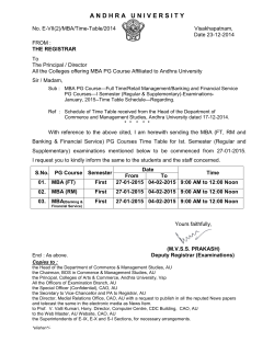 Andhra University Examinations Computerisation System