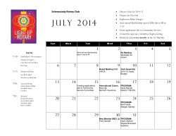 full schedule of events - Schenectady Rotary