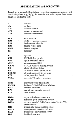 ABBREVIATIONS and ACRONYMS BCR BSA BRG